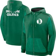 FANATICS Men's Fanatics Kelly Green Boston Celtics Back Door Cut Play Defender Full-Zip Hoodie