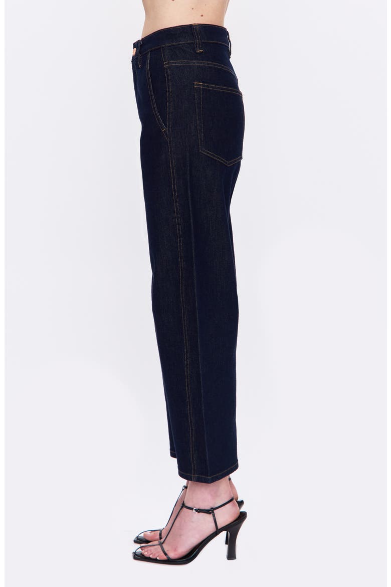 Beau High Waist Ankle Barrel Jeans, Alternate, color, NIGHTFALL