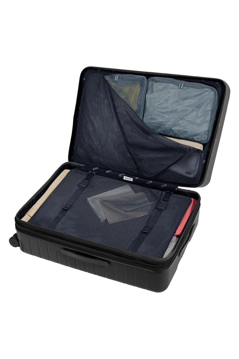 The Large Flex Suitcase, Alternate, color, JET BLACK