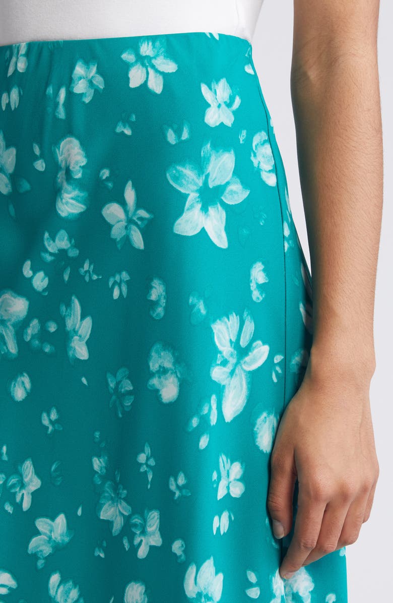 Halogen<sup>®</sup> Print Midi Skirt, Alternate, color, Miami Green