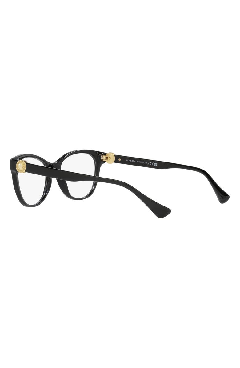 Versace 55mm Cat Eye Optical Glasses, Alternate, color,
