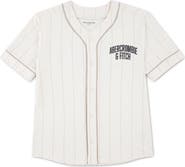 abercrombie kids Kids' Baseball Piping Button-Up Shirt