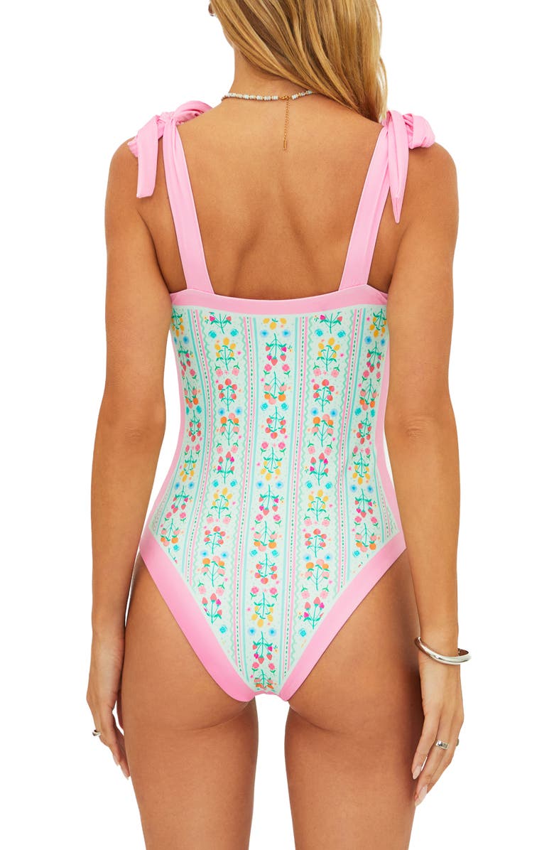 Beach Riot Akira Floral One-Piece Swimsuit, Alternate, color, Fruit Blooms