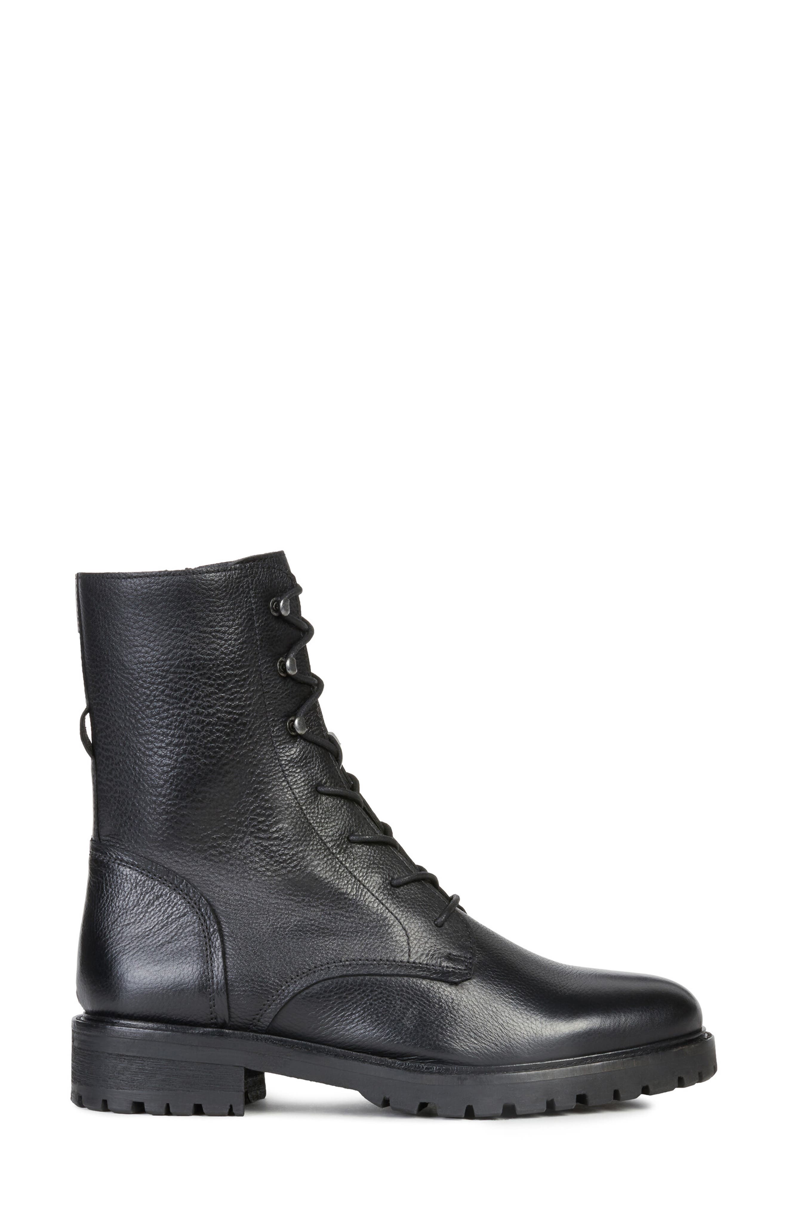 Hoara Lace-Up Boot, Alternate, color, BLACK