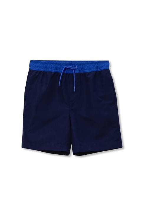 Boys Slim Chlorine Resistant 5" Swim Trunks with Mesh Liner