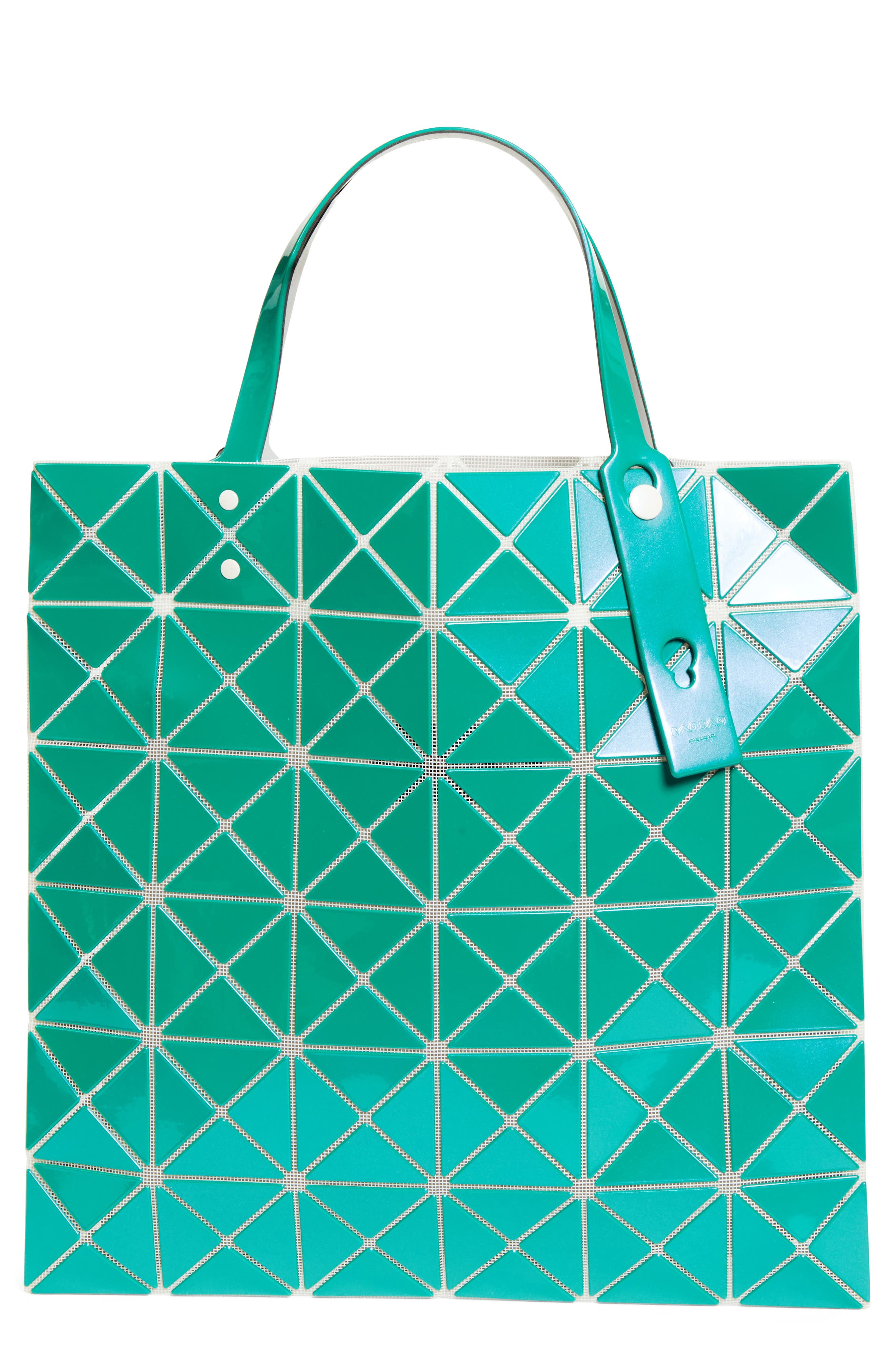 Bao Bao Issey Miyake Lucent Metallic Tote, Main, color, Water Green