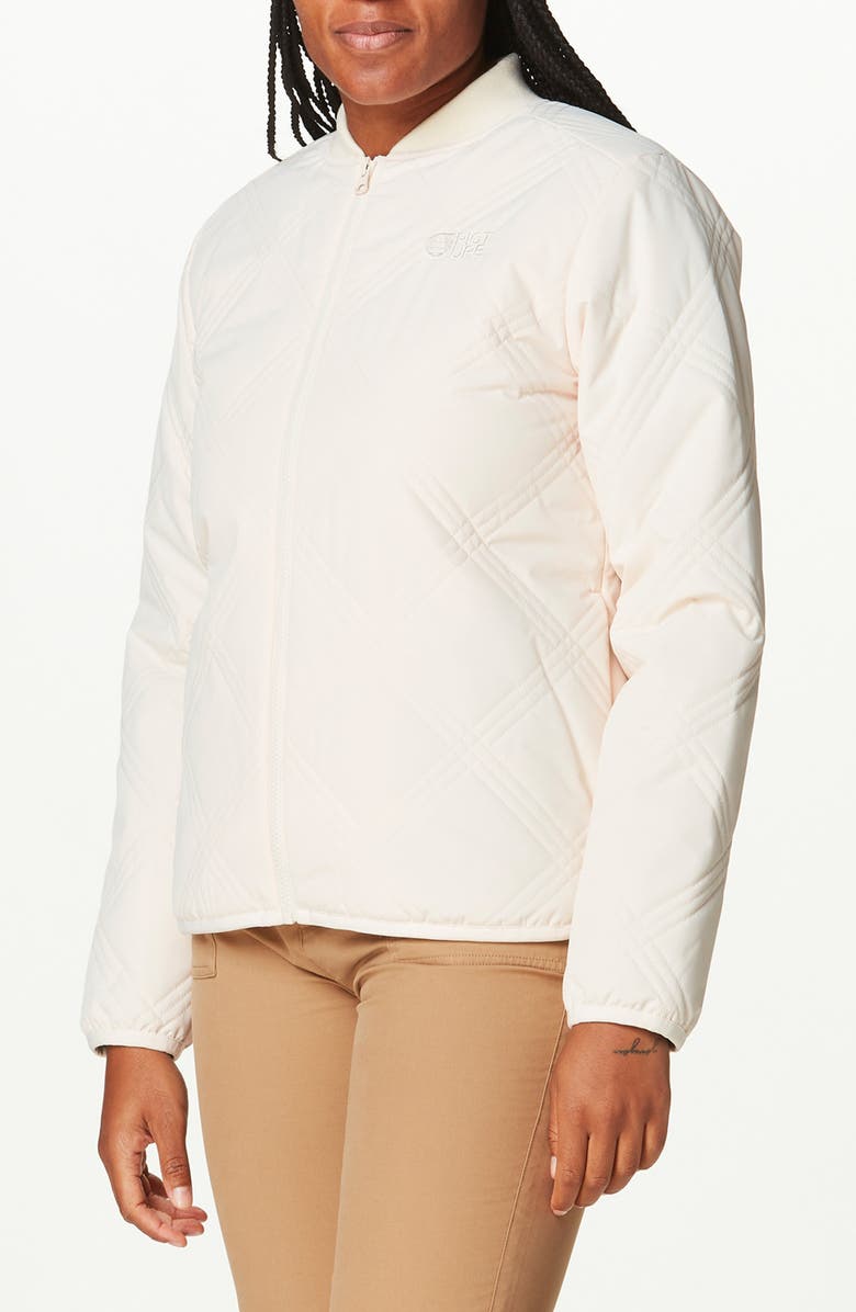 Picture Organic Clothing Treeby Water Repellent Quilted Faux Fur Lined Jacket, Alternate, color,