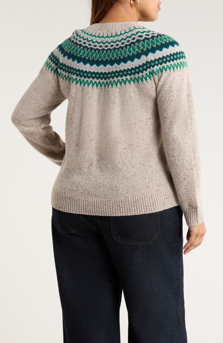 Seasalt Cornwall Gurnard's Head Fair Isle Lambswool Blend Crewneck Sweater, Alternate, color, Windward Aran Multi