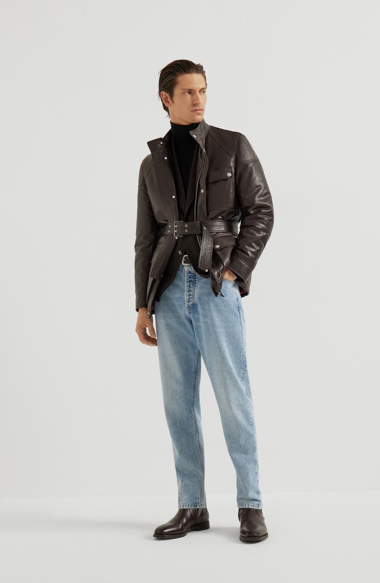 Brunello Cucinelli Cashmere and silk lightweight sweater, Alternate, color, Black