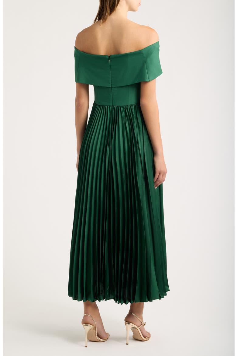 Stockton Off the Shoulder Maxi Dress, Alternate, color, EMERALD