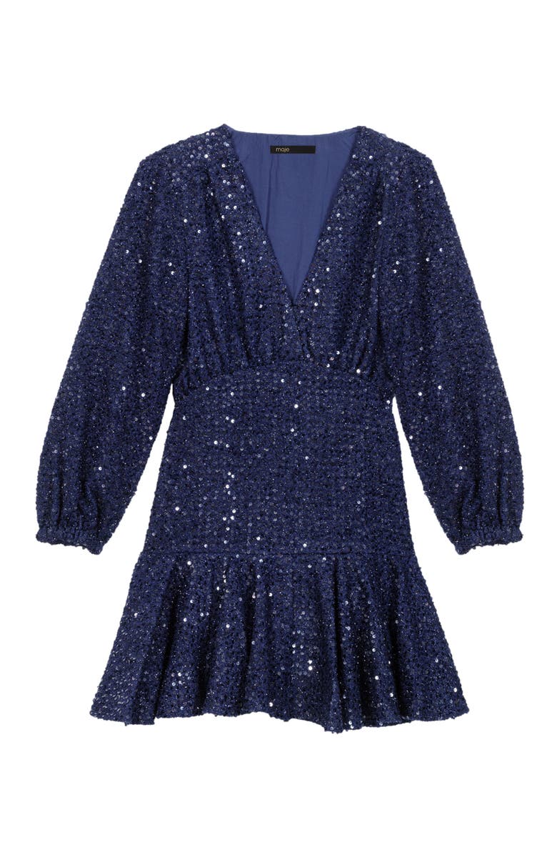 maje Short sequin dress, Alternate, color, 