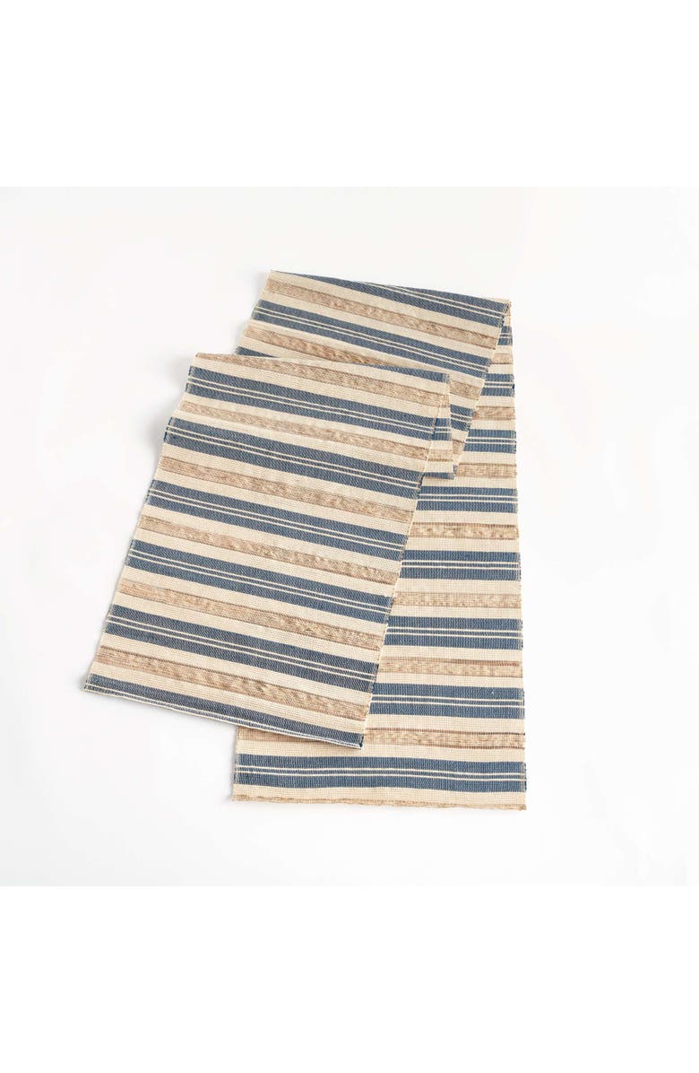 Napa Home & Garden Barclay Butera Sycamore Canyon Striped Runner, Alternate, color, Blue