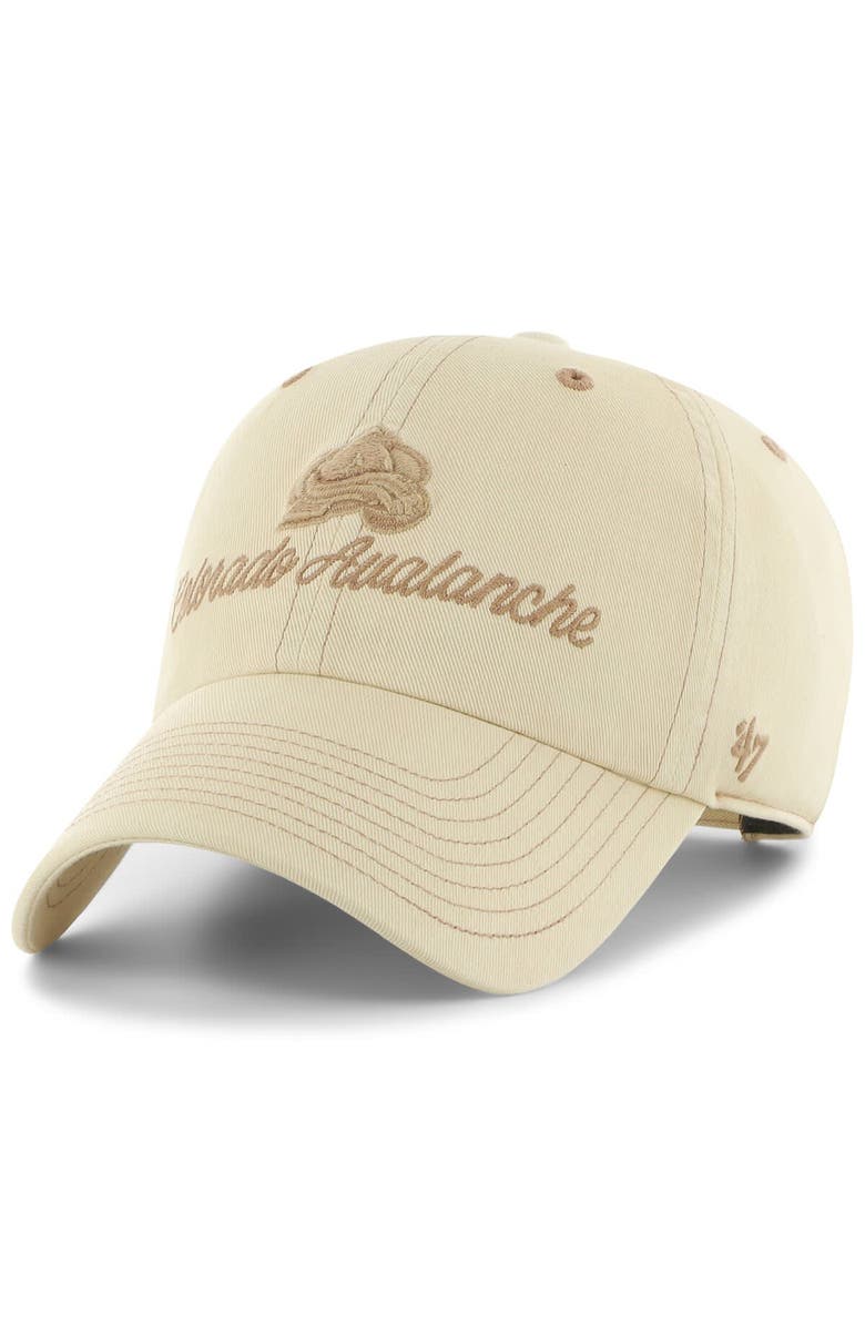 '47 Women's '47 Cream Colorado Avalanche Haze Clean Up Adjustable Hat, Main, color,
