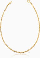 Oradina 14K Gold Spirah Anklet
