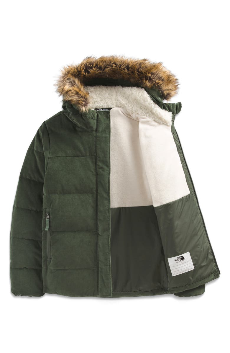 The North Face Kids' North 600-Fill Power Down Parka with Faux Fur Trim, Main, color, 