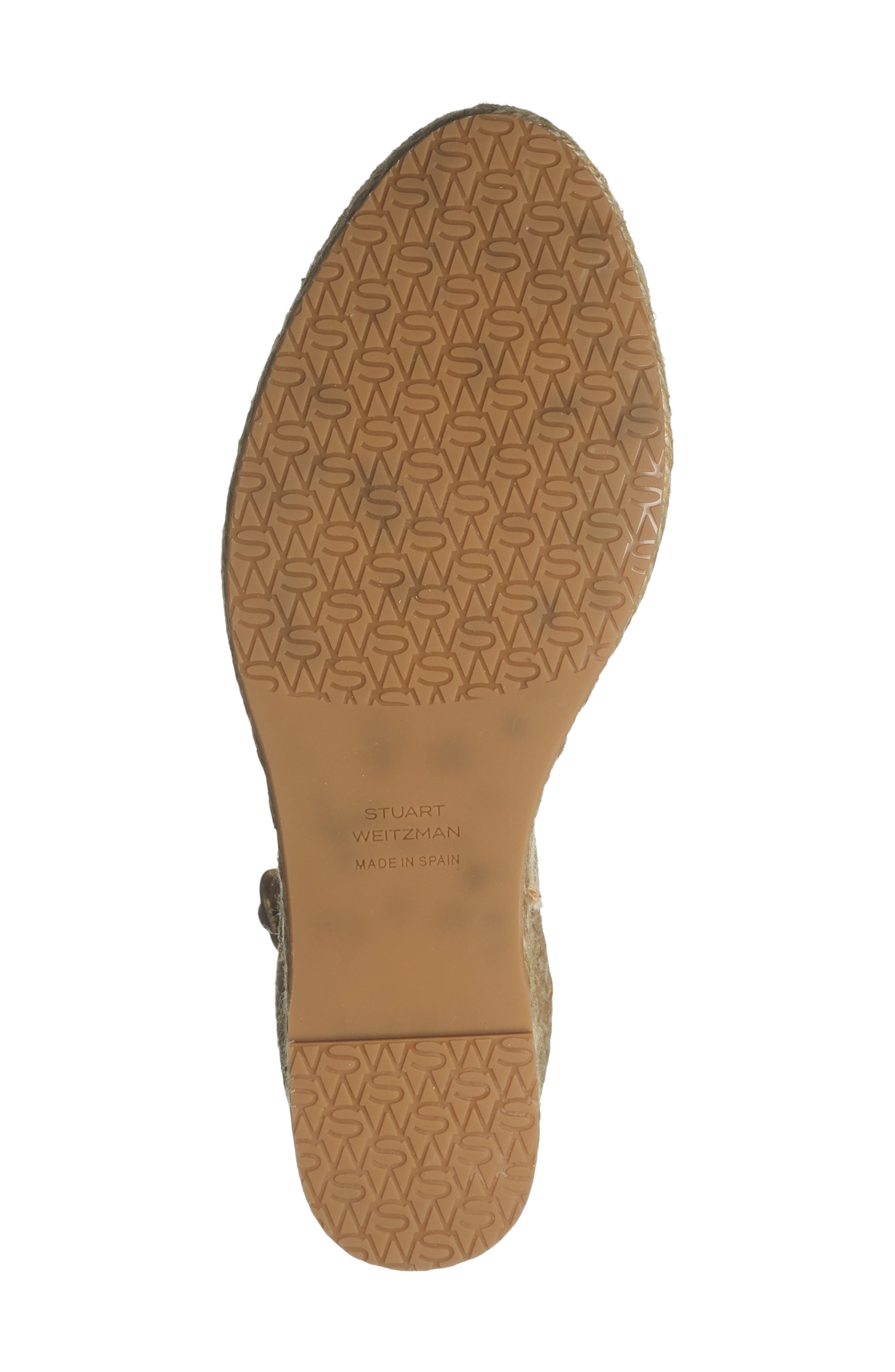 Stuart Weitzman Distia Espadrille Wedge Sandal, Alternate, color, Adobe