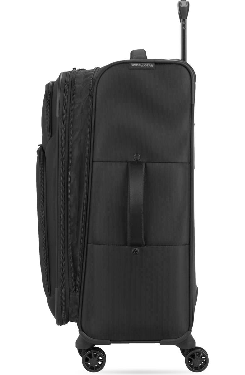 SWISSGEAR 24-Inch Softside Spinner Luggage, Alternate, color, Black