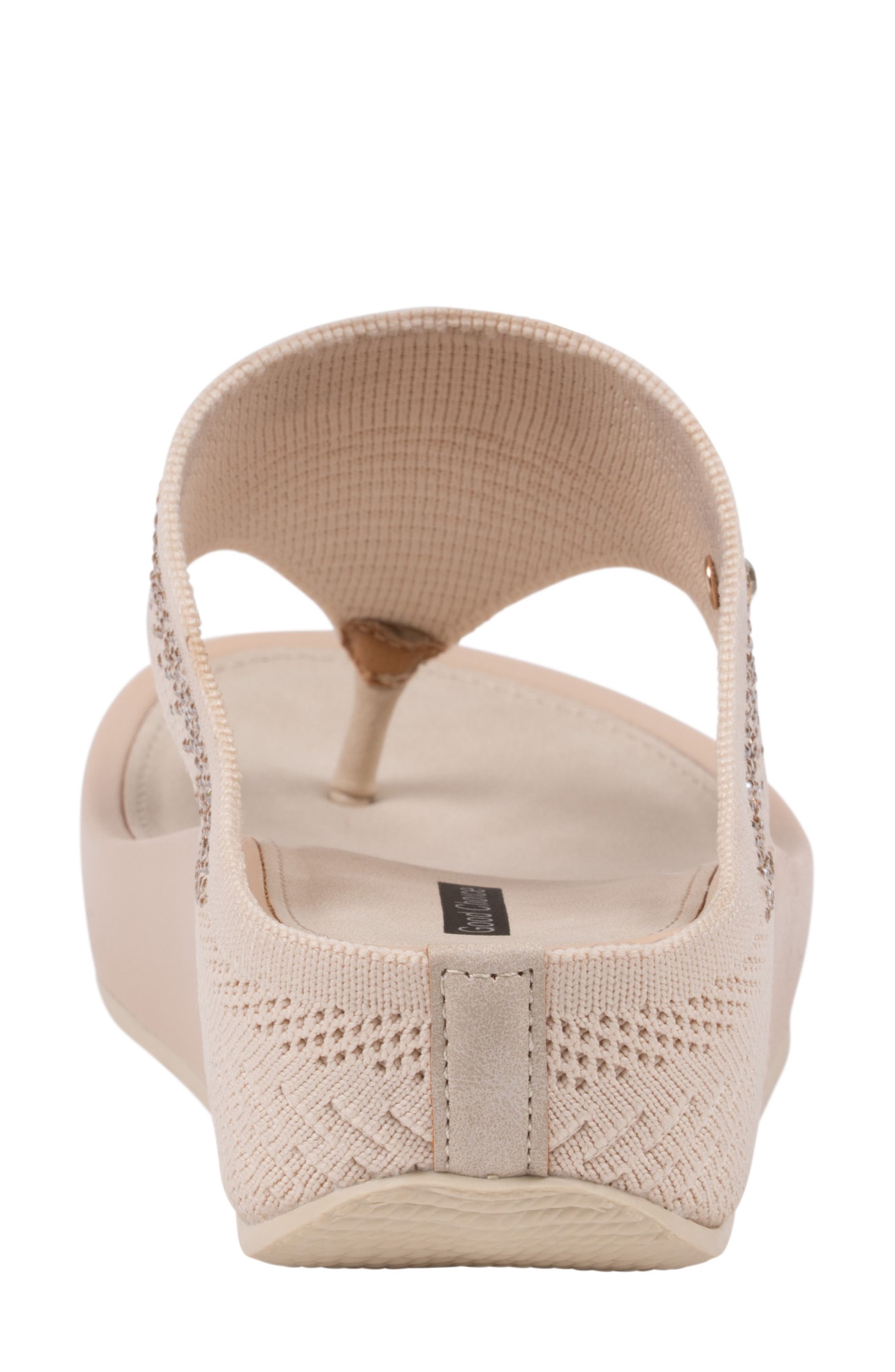 GOOD CHOICE NEW YORK Evanti Wedge Sandal, Alternate, color, Beige