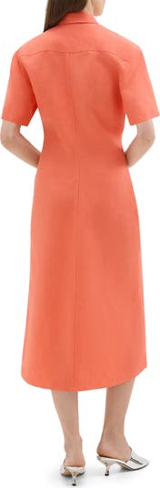 Galena Linen Maxi Shirtdress