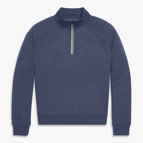 Primary Adult Cozy Fleece Quarter-zip Sweatshirt In Blue