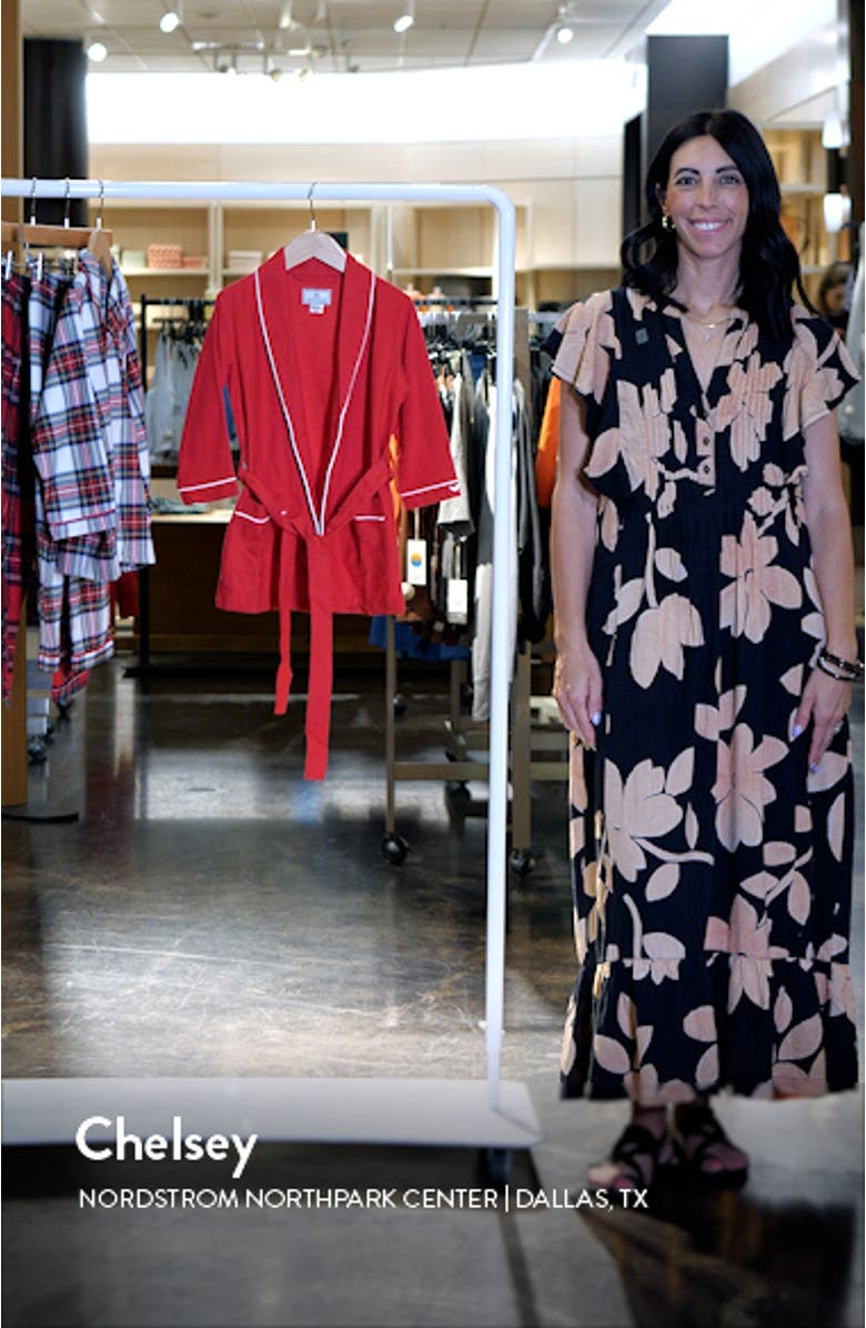 Kids' Red Flannel Robe, sales video thumbnail