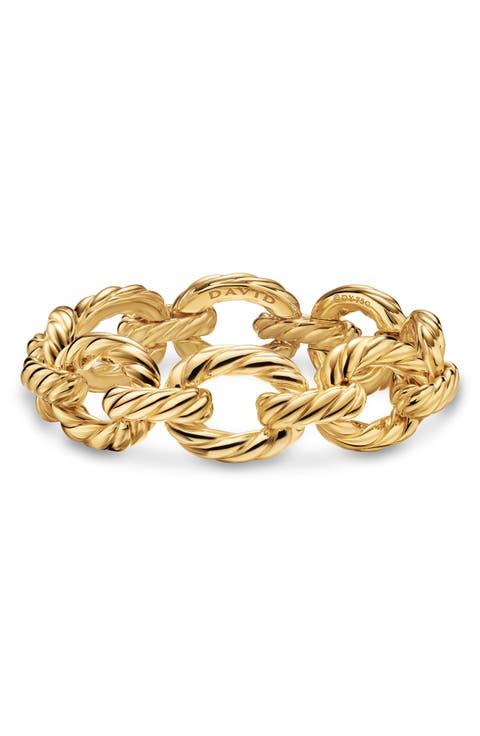 Sculpted Cable Oval Link Bracelet