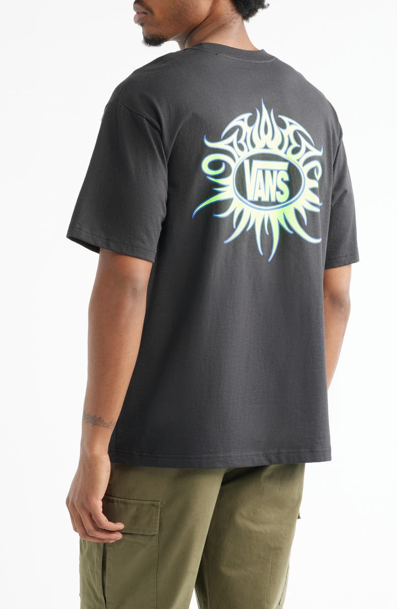 Vans Torched Cotton Graphic T-Shirt, Alternate, color, Black