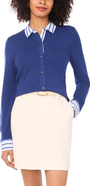 Vince Camuto Mixed Media Cardigan