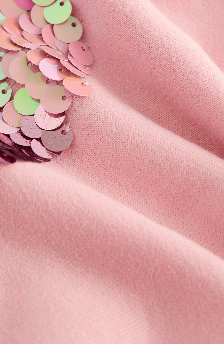 NEXT Kids' Heart Sequin Embellished Graphic Sweatshirt, Alternate, color, Pink