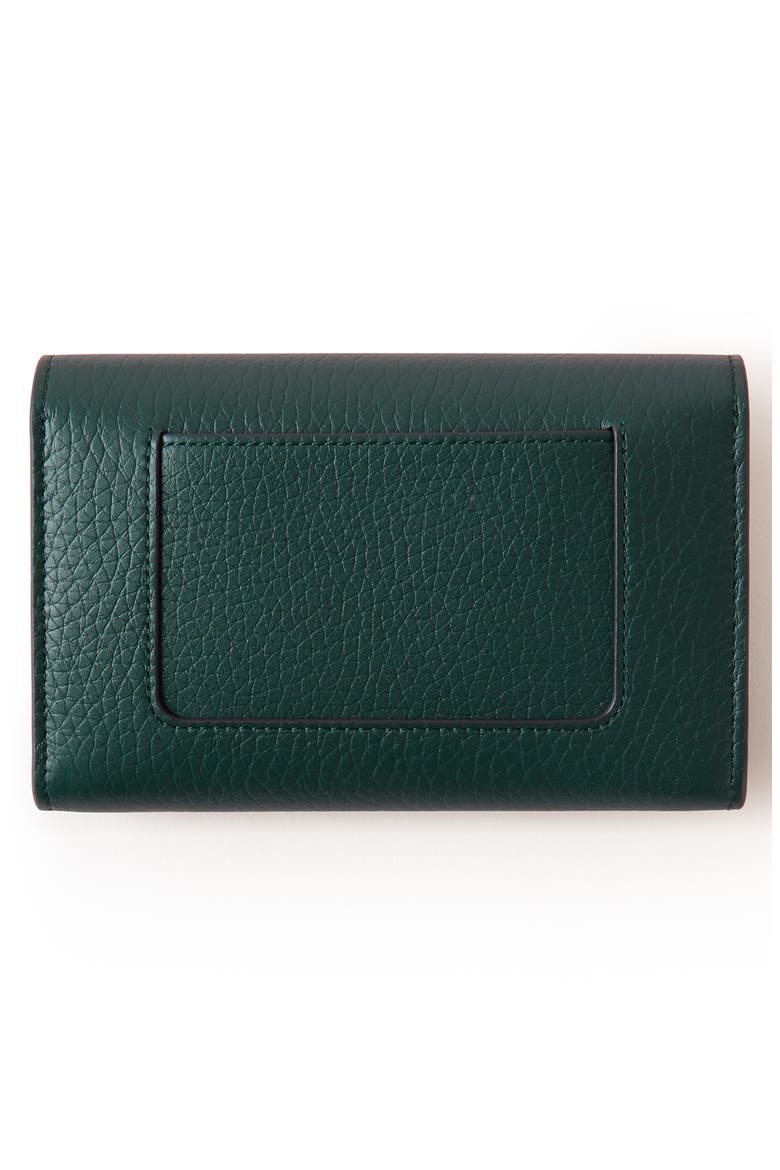 Medium Darley Leather Wallet, Alternate, color, MULBERRY GREEN