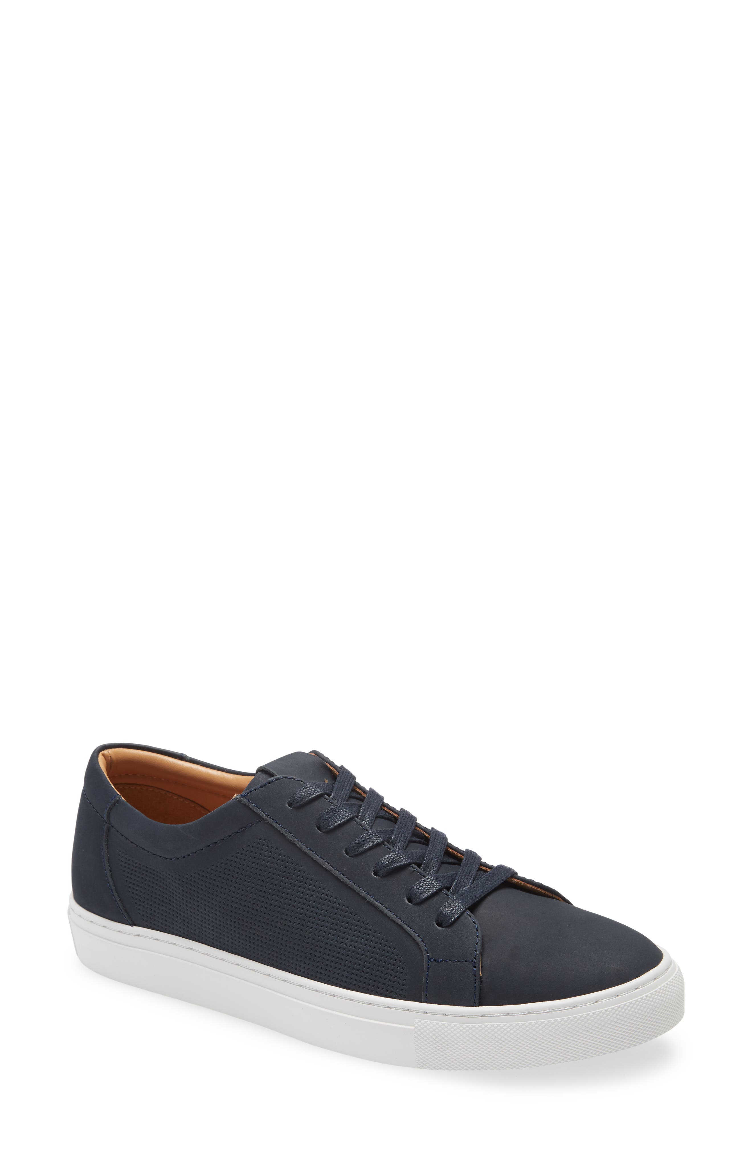Sawyer Sneaker, Main, color, NAVY BLUE NUBUCK
