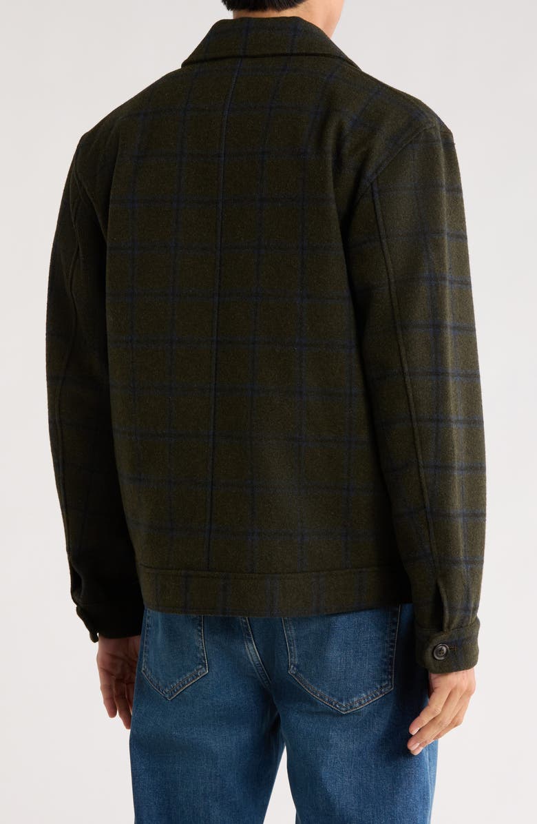 Ted by Ted Baker Windowpane Two Pocket Jacket, Alternate, color, Olive/ Blue