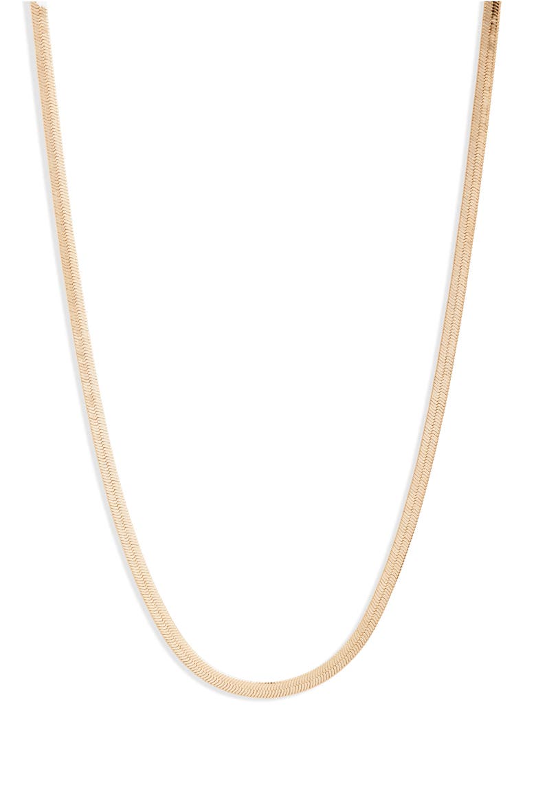 Glamour Snake Chain Necklace, Main, color, GOLD