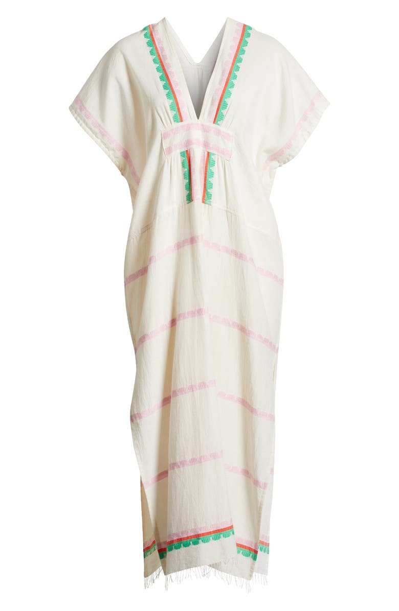 lemlem Gasira Stripe Cotton Caftan, Alternate, color, Kibebi Fragaria