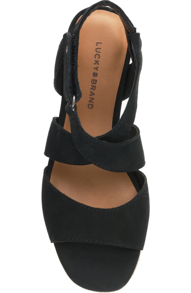 Lucky Brand Mendona Espadrille Wedge Sandal, Alternate, color,