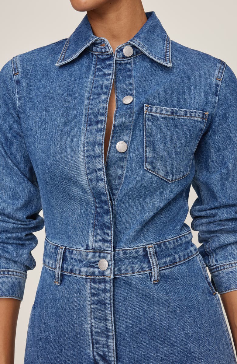 DL1961 Alissa Long Sleeve Denim Jumpsuit, Alternate, color, North Beach