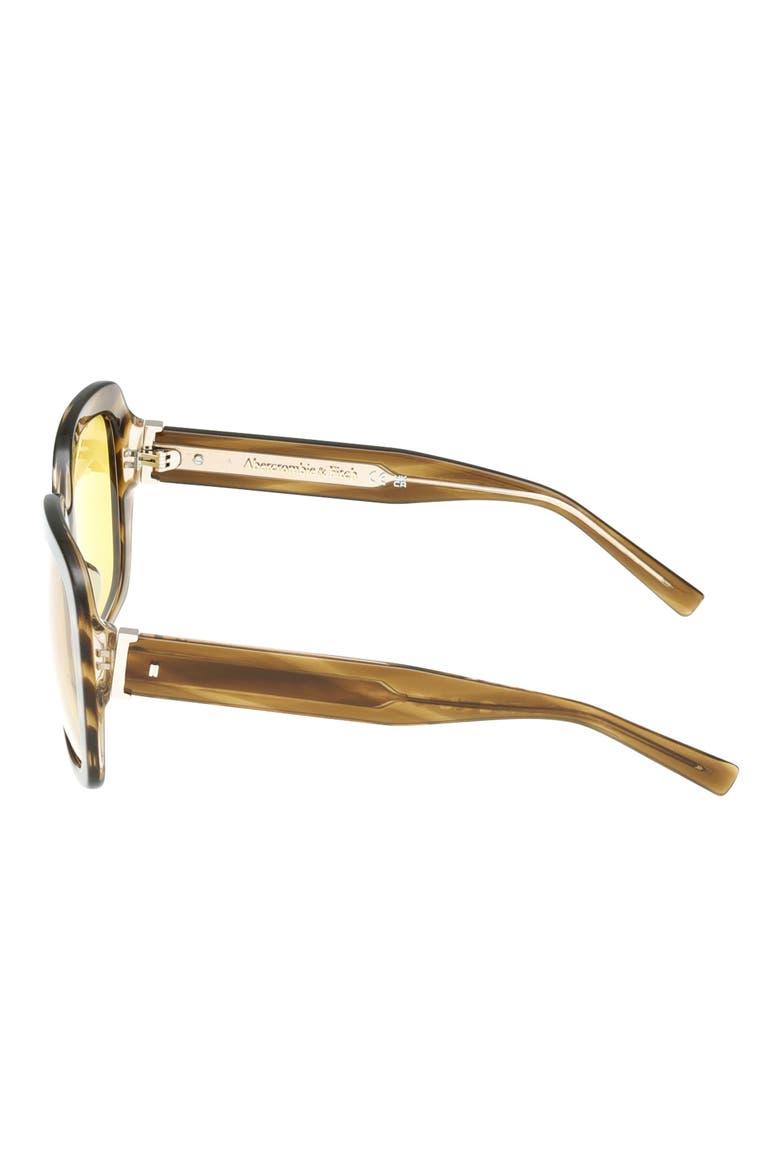 55mm Square Sunglasses, Alternate, color, BROWN HORN / BROWN