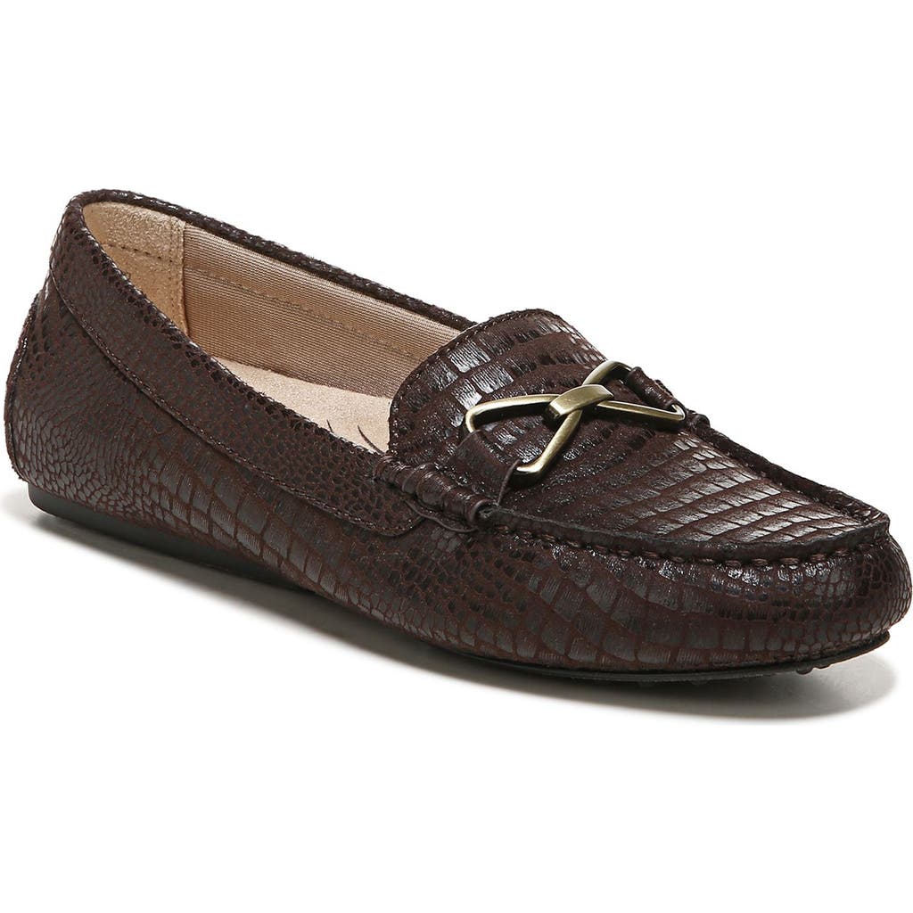 Lifestride Turnpike Croc Embossed Loafer In Brown