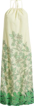 CIEBON Dani Floral Print Midi Dress