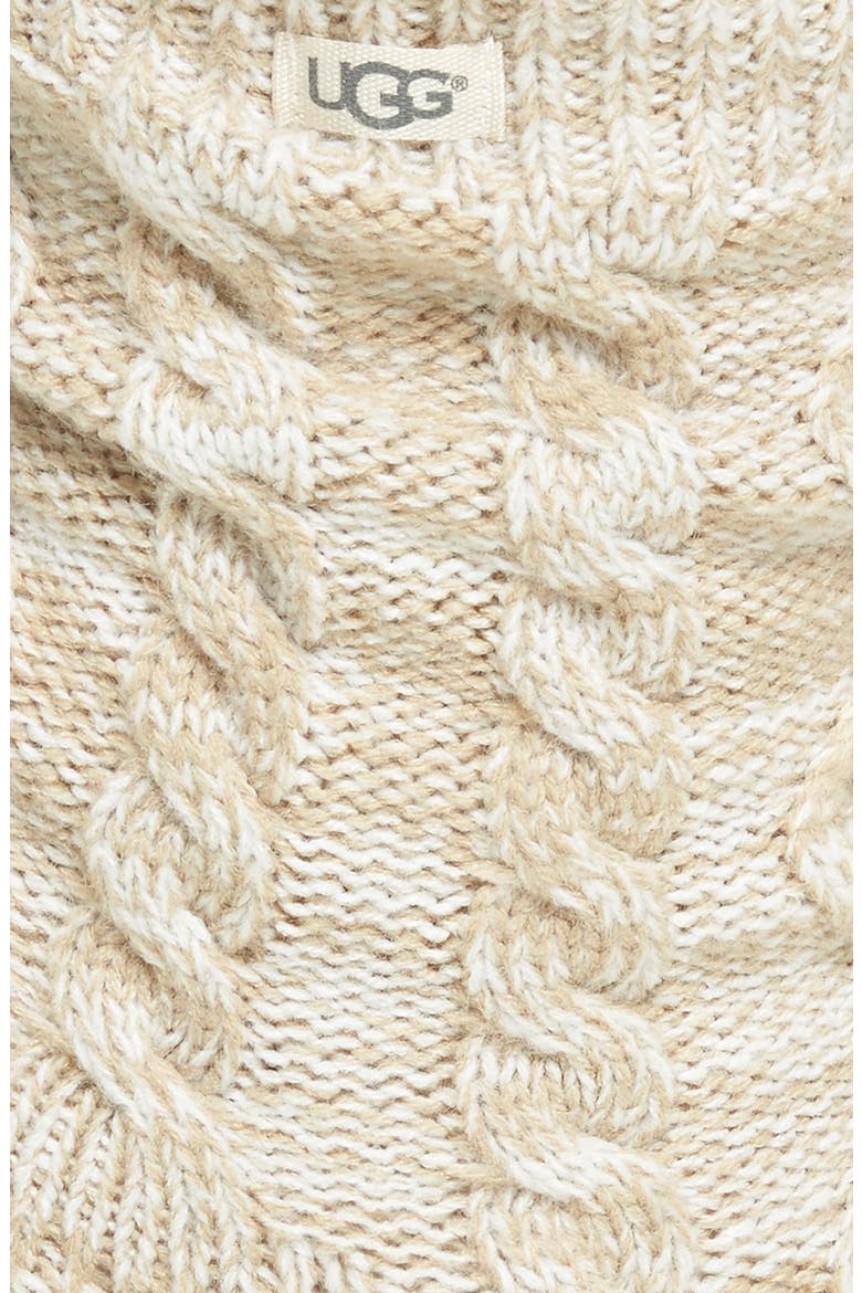 Pompom Fleece Lined Socks, Alternate, color, CREAM