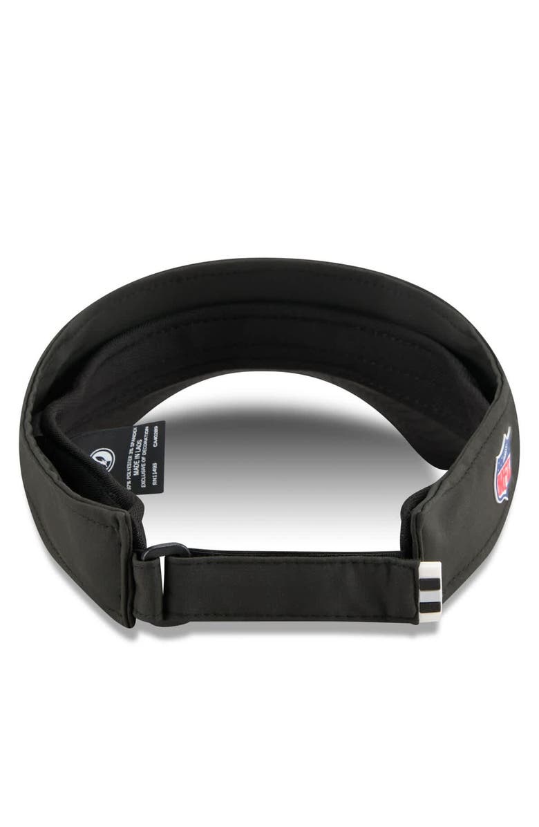 New Era Men's New Era Black Las Vegas Raiders 2025 Sideline Visor, Alternate, color, Black