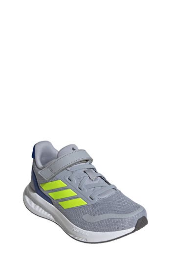 Adidas Originals Adidas Kids' Runfalcon 5 Sneaker In Silver/lemon/royal Blue