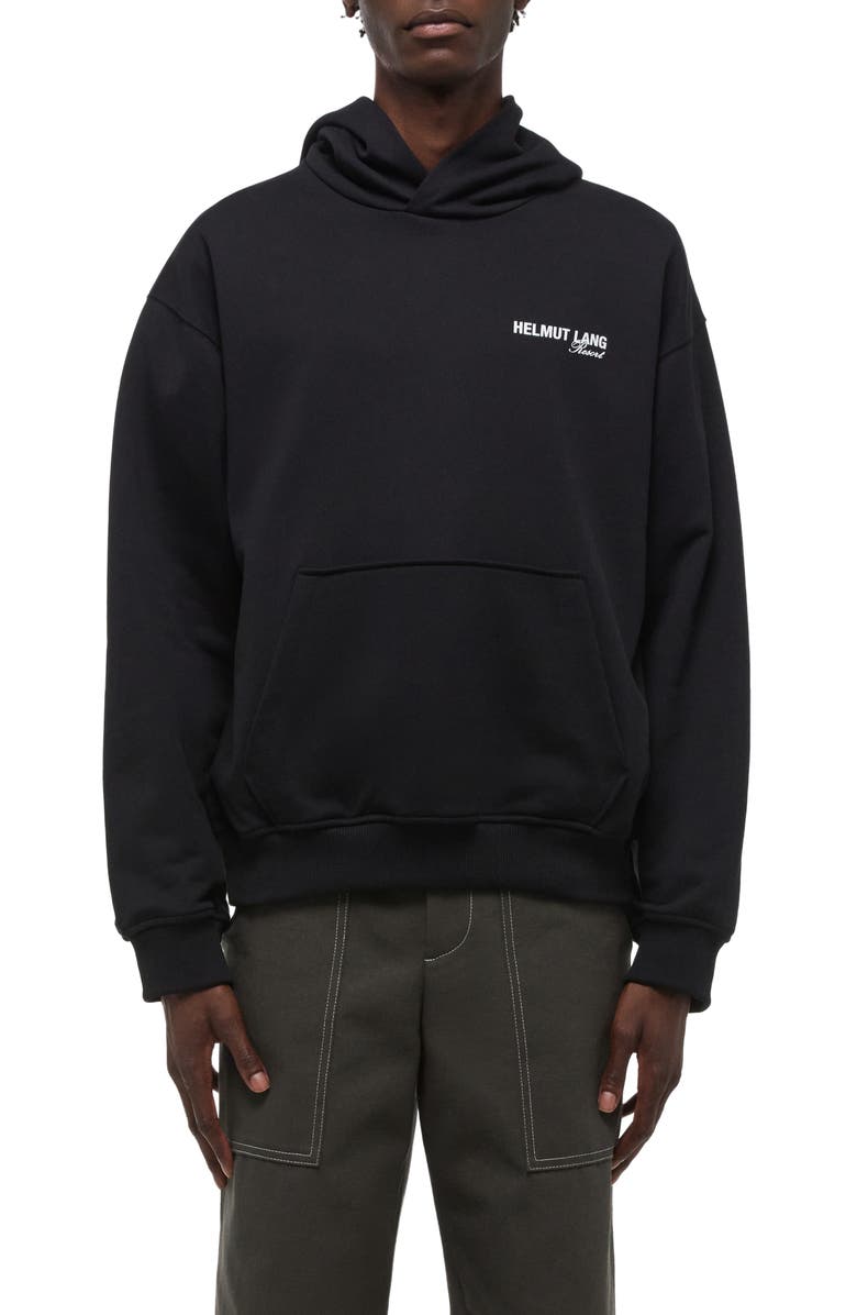 Helmut Lang Ski Map Graphic Hoodie, Main, color, Black