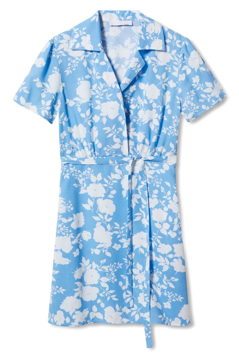 Floral Woven Shirtdress, Alternate, color, NAVY