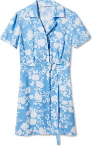MANGO Floral Woven Shirtdress