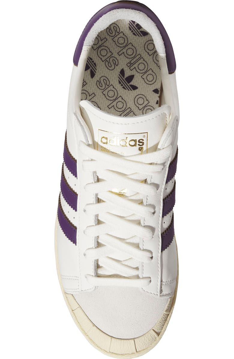 adidas Gender Inclusive Jabbar Half Shell OG Sneaker, Alternate, color, Off White/ Violet/ Vanilla