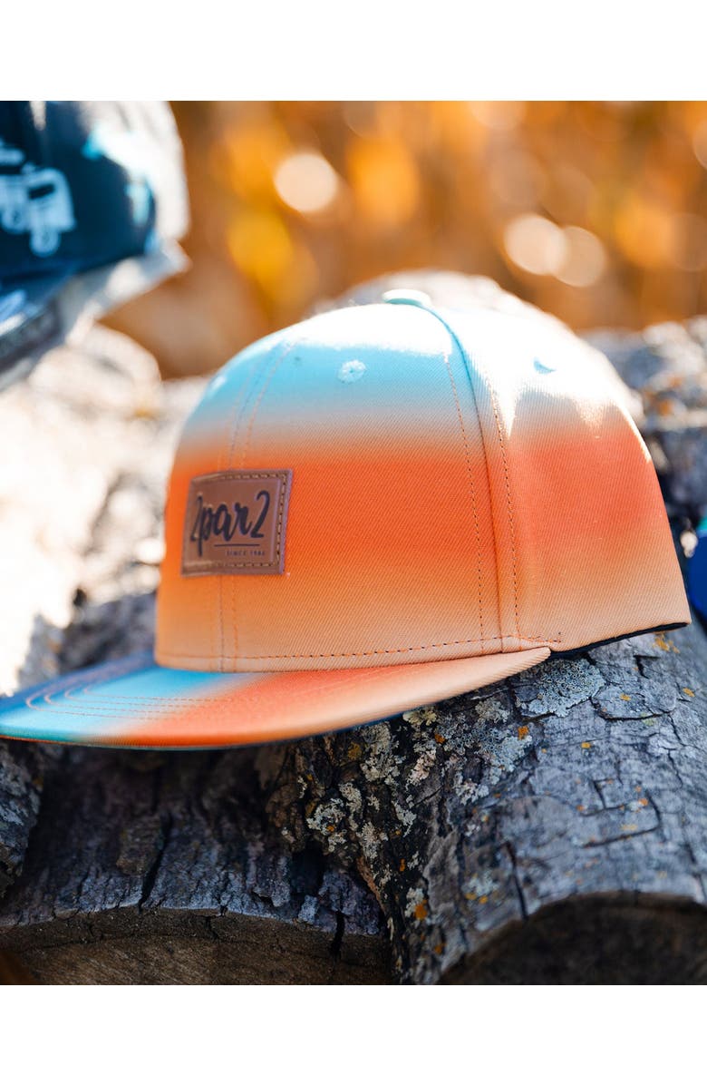 Deux par Deux Boy's Printed Cap Navy Blue, Turquoise, And Orange, Alternate, color, Navy Blue Turquoise And Orange