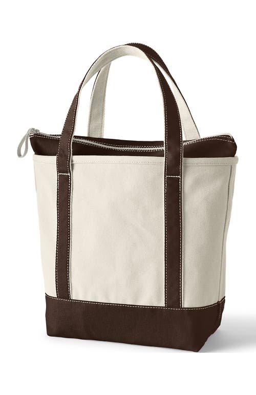 LANDS' END LANDS' END ZIP TOP CANVAS TOTE BAG