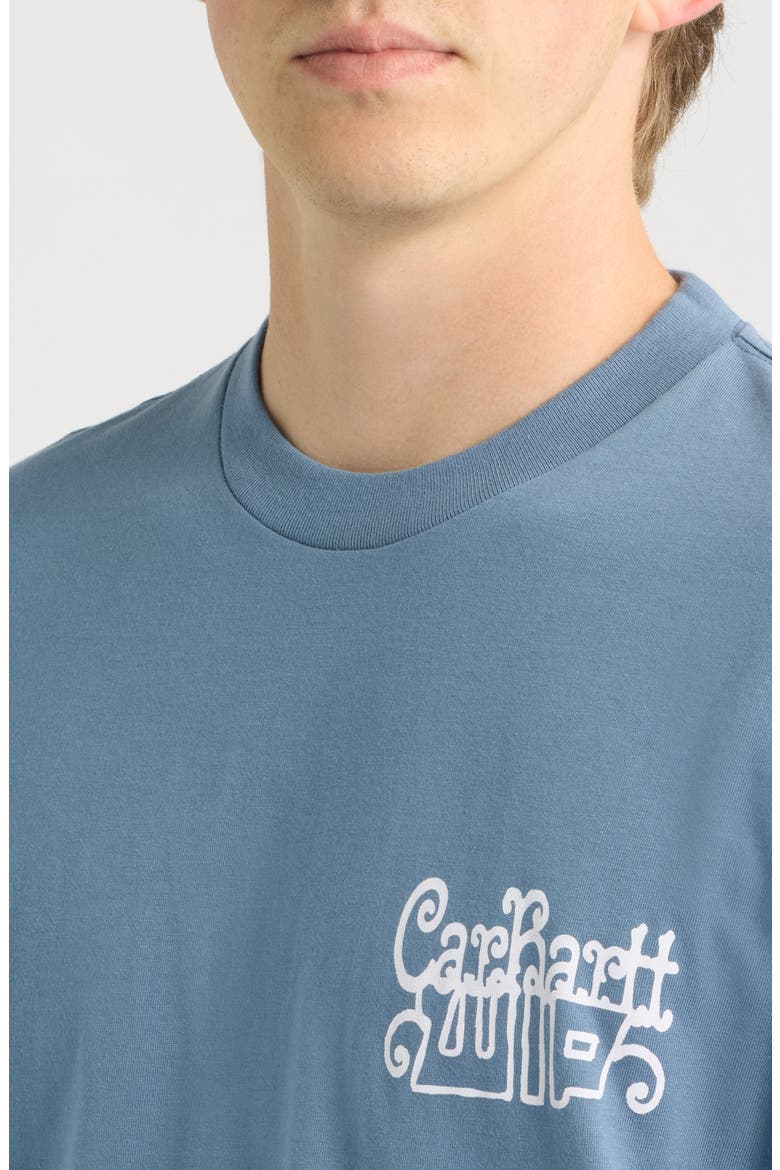 Formidable Organic Cotton Graphic T-Shirt, Alternate, color, SHADY BLUE