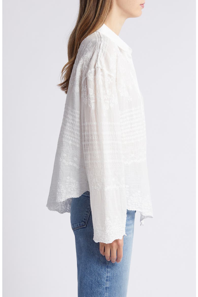 Xilry Button-Up Shirt, Alternate, color, IVORY